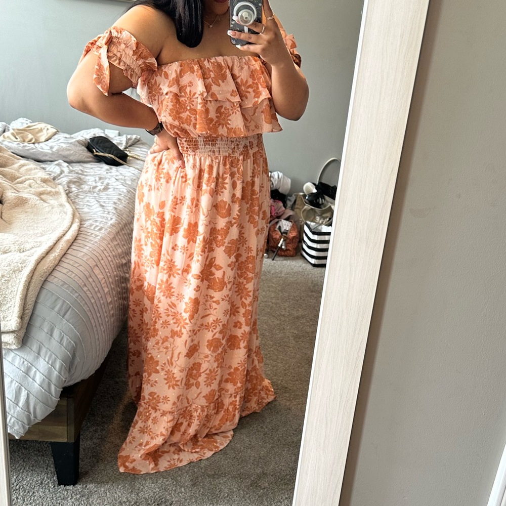 Lulu maxi dress off the shoulder